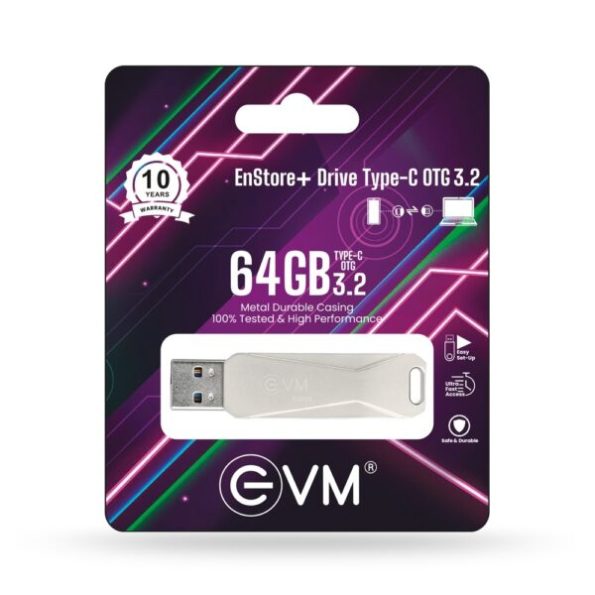 EVM 64GB ENSTORE DRIVE TYPE C OTG 3 2 PENDRIVE 2
