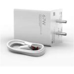 Mi 67 W 3 A Mobile 67 W (MDY-13-EC) Sonic Charge 3.0 Charger Combo Charger (White)