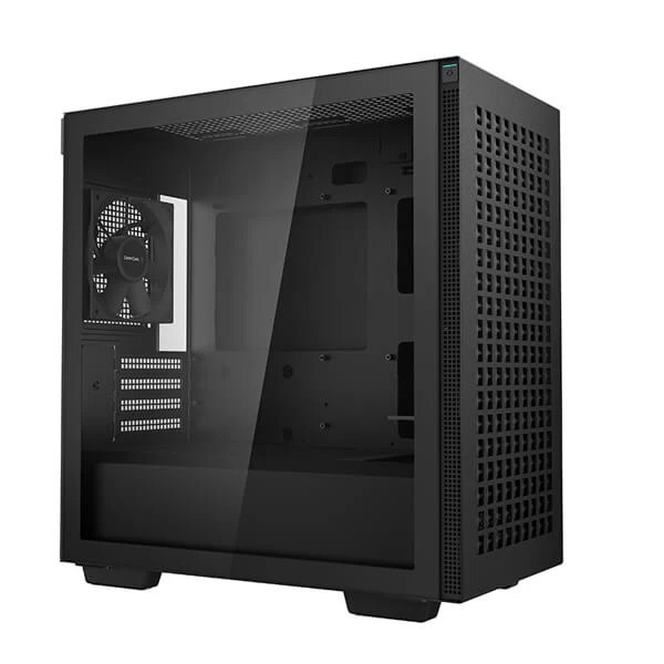 DeepCool CH370 M ATX Mini Tower Cabinet With Tempered Glass Side Panel Black 2