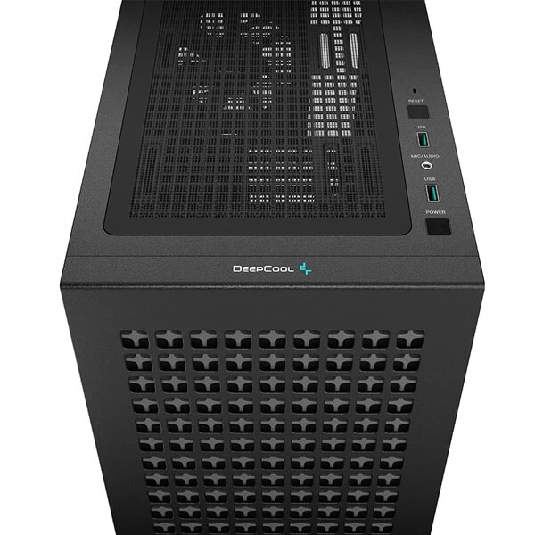 DeepCool CH370 M ATX Mini Tower Cabinet With Tempered Glass Side Panel Black 8