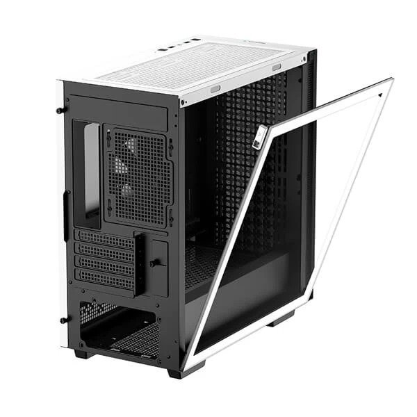DeepCool CH370 WH M ATX Mini Tower Cabinet With Tempered Glass Side Panel White 6