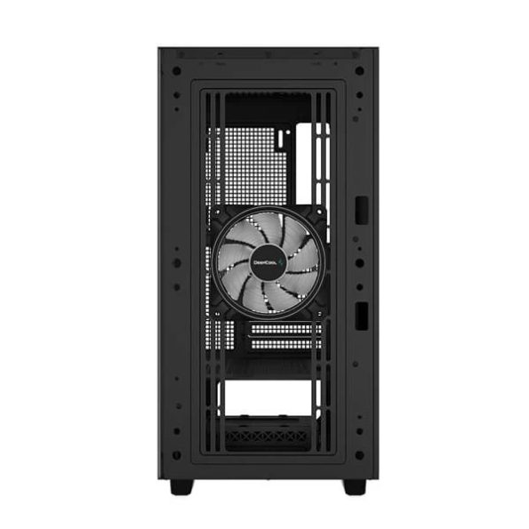 DeepCool Cyclops ARGB E ATX Mid Tower Cabinet With Tempered Glass Side Panel Black 4