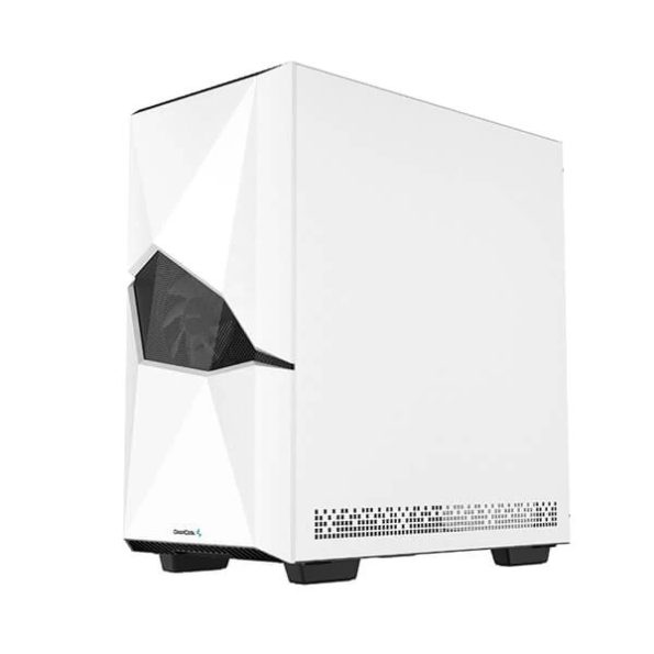 DeepCool Cyclops ARGB E ATX Mid Tower Cabinet With Tempered Glass Side Panel White 3