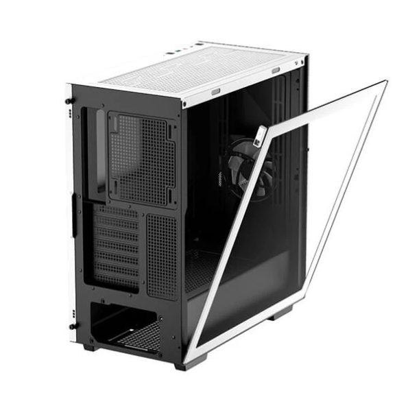 DeepCool Cyclops ARGB E ATX Mid Tower Cabinet With Tempered Glass Side Panel White 6