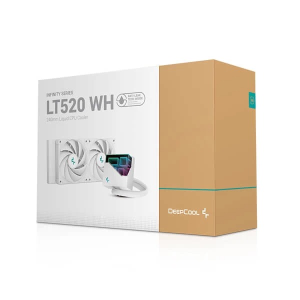 DeepCool Infinity LT520 WH ARGB White All In One 240mm CPU Liquid Cooler R LT520 WHAMNF G 1 6
