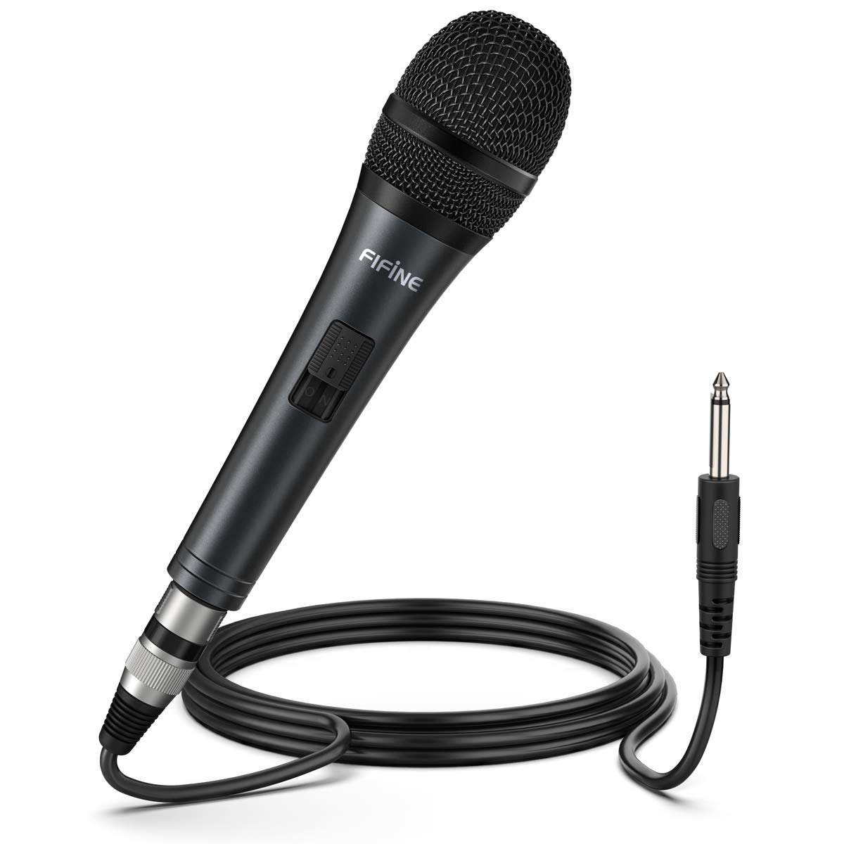FIFINE USB Gaming Microphone, RGB Dynamic Mic for PC, with Tap-to-Mute  Button, Plug & Play Cardioid Mic with Headphone Jack for Streaming,  Podcast