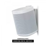 Flexson Wall Mounts for Sonos One – Pair (White) 12