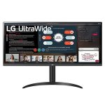 LG 34WP550 Ultrawide 34 Inches (87 cm) WFHD 2560 X 1080 Pixels IPS Display - HDR 10, AMD Freesync, 75Hz Refresh Rate, Srgb 98%, HDMI X 2, Audio Out - Heigh Adjustable Stand (Black)