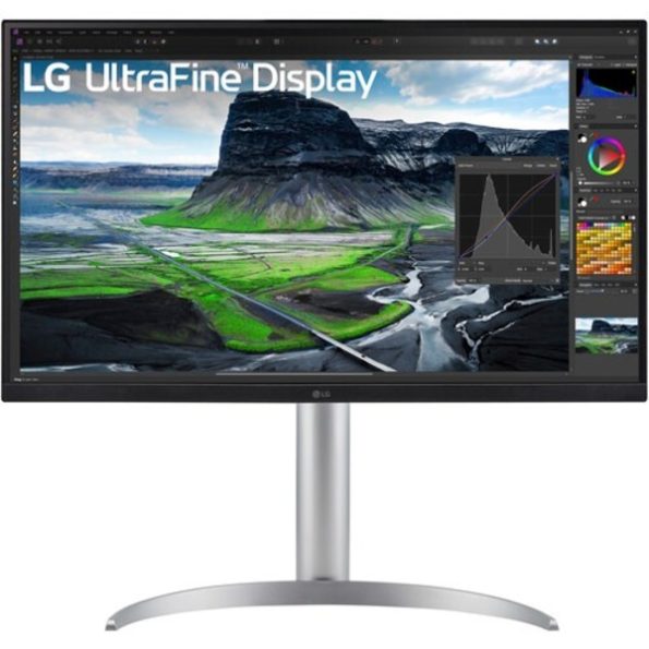 LG Ultrafine 27UQ850-W 27 Inch UHD (3840 x 2160) 4K Monitor with Nano IPS Display, 2000:1 Contrast Ratio, DCI-P3 98% (Typ.), VESA Display HDR 400, AMD Freesync, USB Type C Power Delivery (90W), White