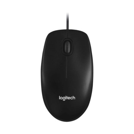 Logitech M100R Wired Optical Mouse (Black)