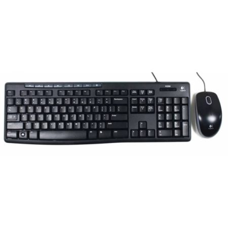 Logitech MK200 Full-Size Wired Keyboard and Mouse Combo
