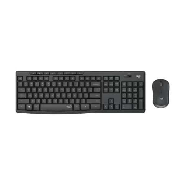 Logitech MK295 Silent Wireless Mouse & Keyboard Combo (Black)