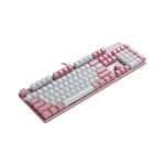 Rapoo V500PRO Mechanical Gaming Keyboard Pink and White