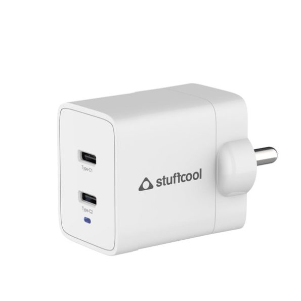 Stuffcool Neo 47W Dual Type C GaN Charger