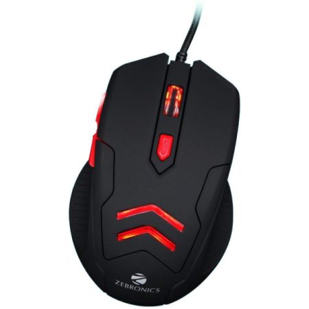 Zebronics Zeb Feather Gaming Wired Mouse (Black)