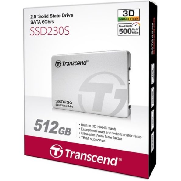 Transcend 512GB SSD230 SATA III 2.5" Internal SSD