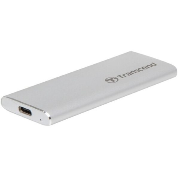 Transcend 500GB ESD260C USB 3.2 Gen 2 Type-C Portable Solid-State Drive (Silver)