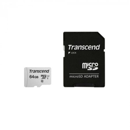 Transcend microSD Card SDXC 300S 64GB with Adapter