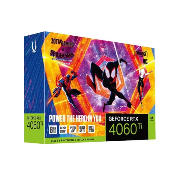 Buy Zotac Gaming GeForce RTX 4060 Ti 8GB Twin Edge OC SpiderMan Across the  Spider Verse Edition - Computech Store