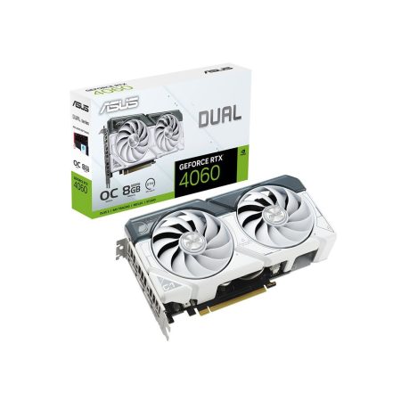 ASUS Dual GeForce RTX 4060 White OC Edition 8GB GDDR6 Graphic Card