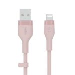 Belkin BOOST CHARGE Flex USB-A Cable with Lightning Connector – Pink