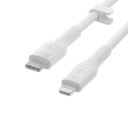 Belkin BOOST CHARGE Flex USB-C Cable with Lightning Connector - White (CAA009bt1MWH)