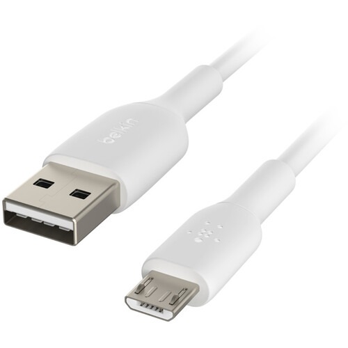 Belkin Boost Charge USB Type-A to Micro-USB Cable, (3.3 Feet/1 Meter, White)