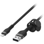 Belkin BoostCharge Pro Flex Lightning to USB-A Cable (3.3′, Black)