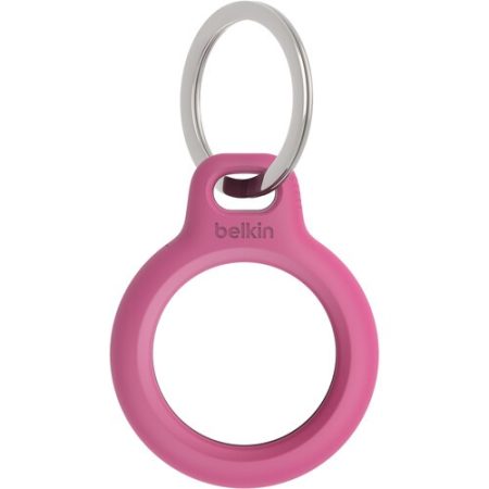 Belkin Secure Holder with Key Ring for Apple AirTag (Pink)