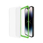 Belkin Tempered Glass Screen Protector Guard for iPhone 14 Pro Max with Easy Installation Frame – 2 Pack