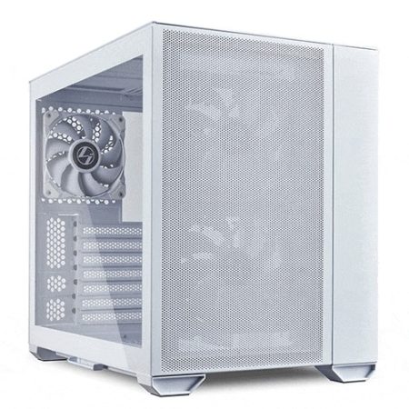 Lian Li O11 Air Mini E-Atx Mid Tower Cabinet With Tempered Glass Side Panel (White)