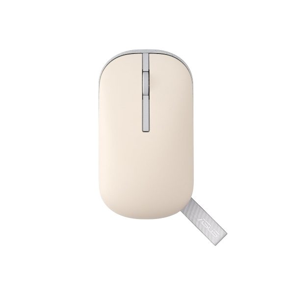 ASUS MD100 Marshmallow/Silent, Adj. Wireless Optical Mouse (Astro Beige)