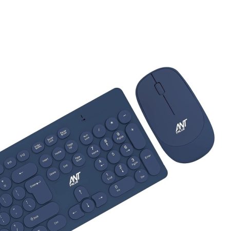 Ant Value FKBRI05 Multimedia Wireless Keyboard & Mouse Combo (Blue)