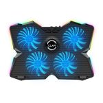 CLAW Arctic K25 PRO – 4 Motors RGB Laptop Cooling Pad with Adjustable Height (Black)1