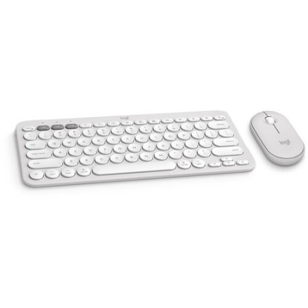 Logitech Pebble 2 Wireless Keyboard and Mouse Combo For Max(White)