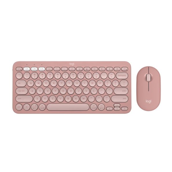 Logitech Pebble 2 Wireless Keyboard and Mouse Combo (Rose)