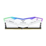 TeamGroup T-Force Delta RGB 64GB (32GBx2) DDR5 5200MHz Desktop RAM (White)1