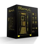 Ant Esports Crystal XL (ATX) Mid Tower Without Fan Cabinet (Black) 1