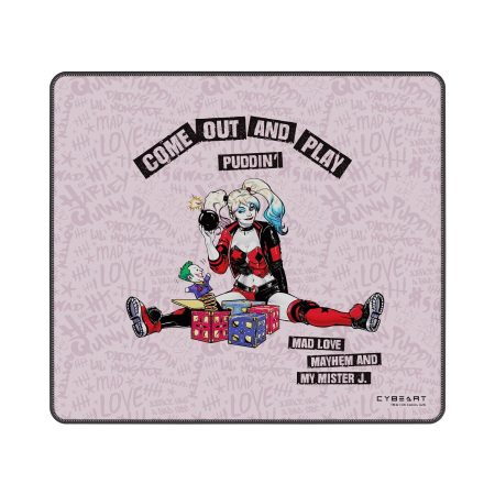 CYBEART | Harley Quinn Gaming Mouse Pad | XXL Premium Licensed Gaming Mouse Pad (450 x 400 x 4mm / Rapid Series)