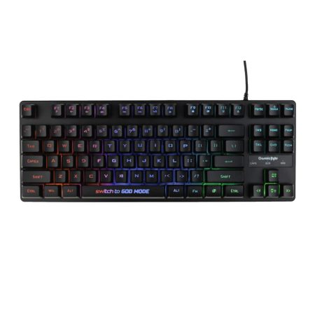 Cosmic Byte CB-GK-20 Styx TKL Membrane Gaming Keyboard with Rainbow LED (Black)