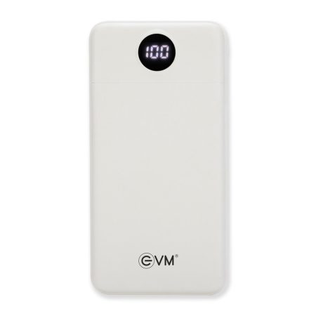 EVM EnMove Power Bank 10,000MAH, White