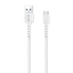 EVM MICRO USB DATA & SYNC CABLE (1 METER, 3 AMP) EVM-C-014, White