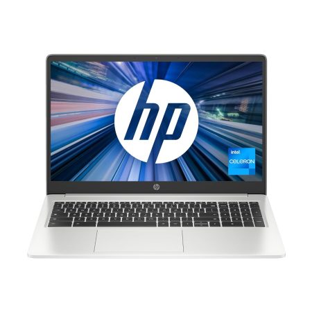 HP Chrome OS 15A Intel Celeron N4500 15.6Inch (39.6Cm) Hd Anti-Glare Display (4Gb Ram/128 Gb Emmc/Dual Speaker/Intel Uhd Graphics/Chrome 64/1070Gm/Mineral Silver) 15A- Na0008Tu