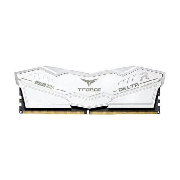 TeamGroup T-Force Delta RGB 64GB (32GBx2) DDR5 6000MHz Desktop RAM (White)