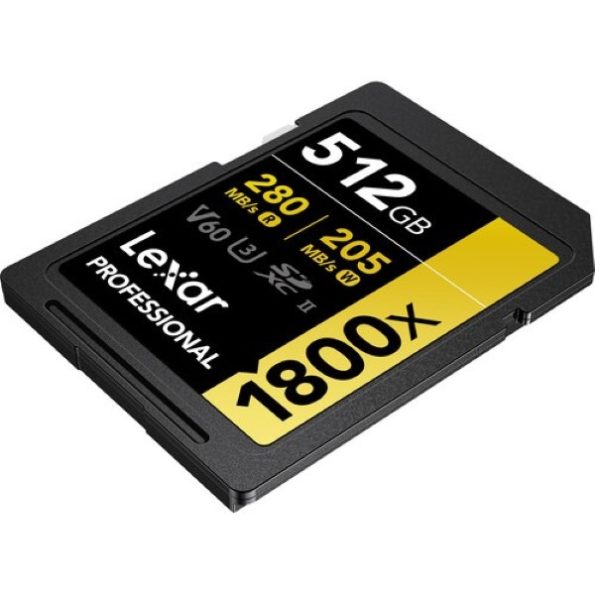 Lexar 512GB Professional 1800x sdxc