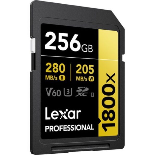 Lexar 256GB Professional 1800x sdxc