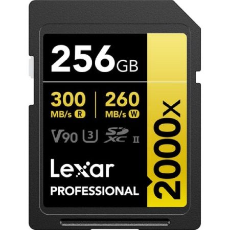 Lexar 256GB Professional 2000x sdxc Memory card