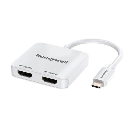 Honeywell Type C To Dual HDMI Adapter (White)