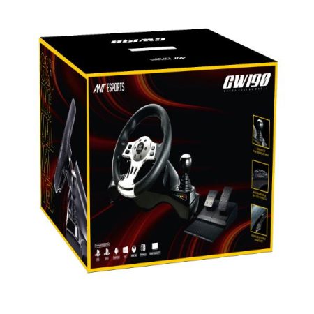 Ant Esports GW190 Racing Wheel and Pedal Set