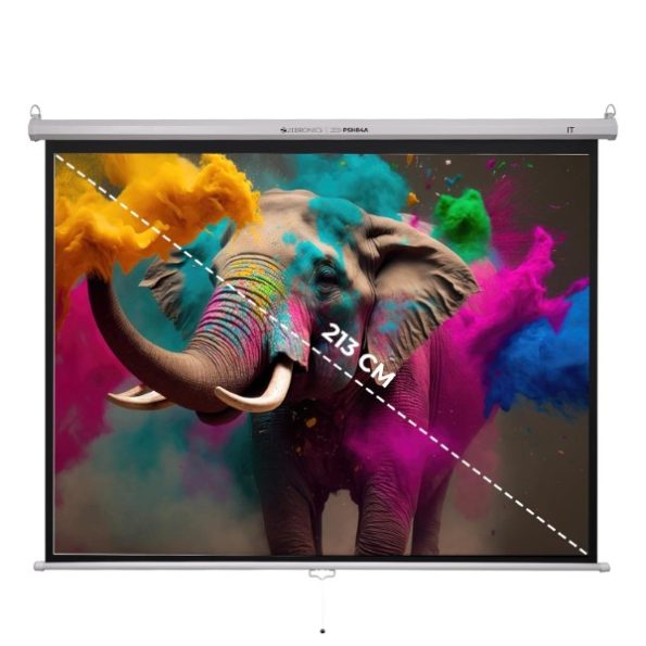 ZEBRONICS PSH84A Manual Pulldown Projector Screen